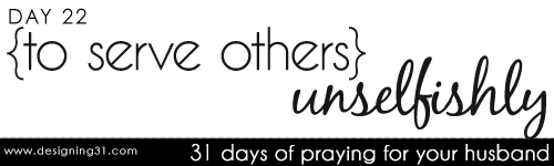 [day 22] PFYH: to serve others unselfishly